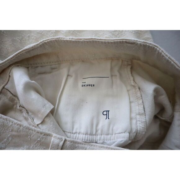 Pilcro Anthropologie OB1809245 Women Sz 27 Beige The Skipper Wide-Leg Jeans - Picture 3 of 12